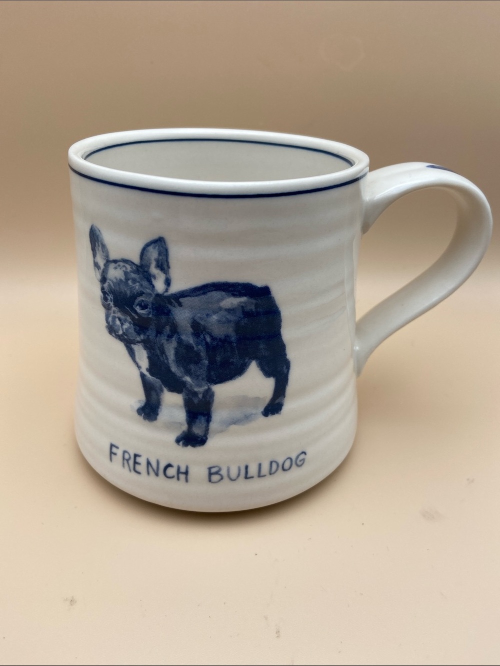 Anthropologie Molly Hatch Stoneware French Bulldog Mug